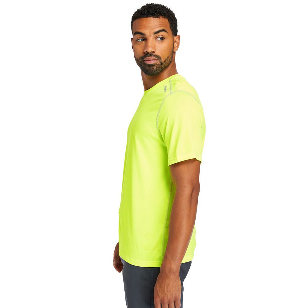 Tricouri Timberland Barbati Verzi - Pro® Wicking Good Sport Short Sleeve - Romania - CDVUPY149